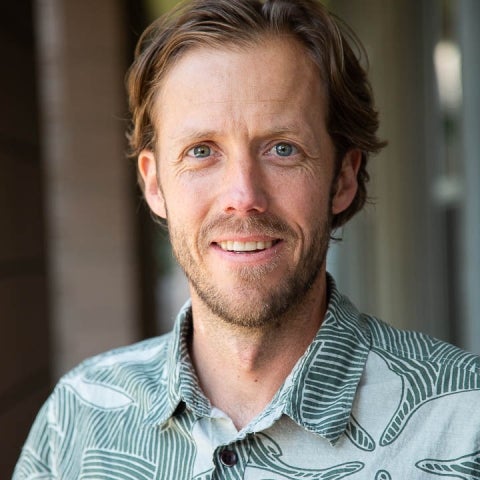 Douglas McCauley in a green shirt