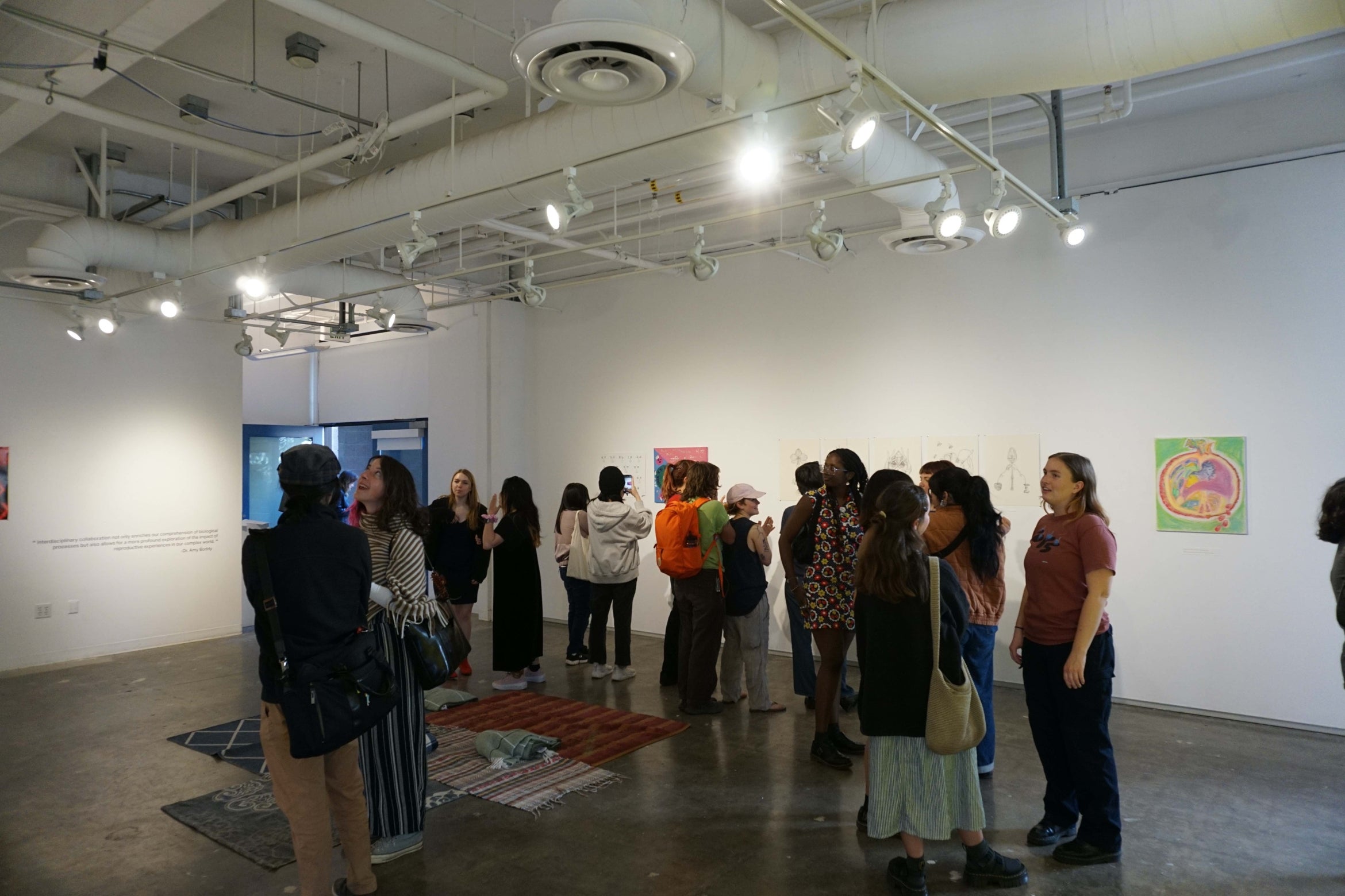 visitors to the Originalia art show